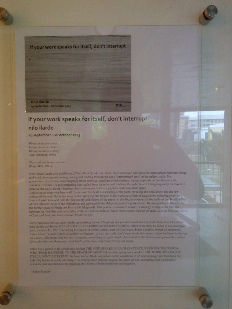 Blurb by Ringo Bunoan for Nilo Ilarde show
