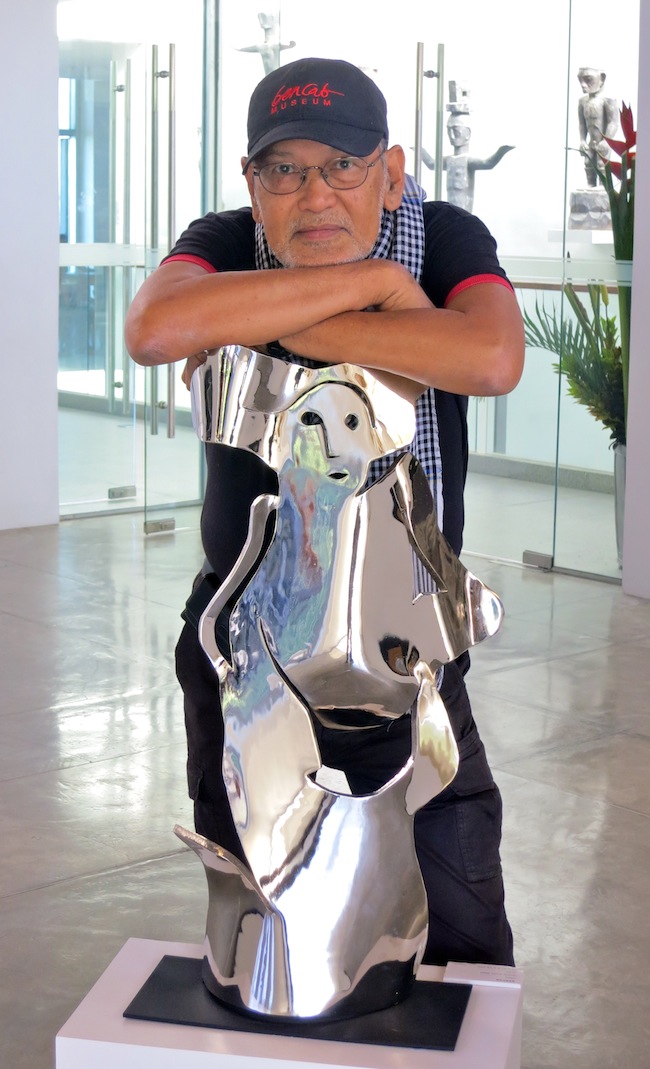 Bencab with sculpture. 2013